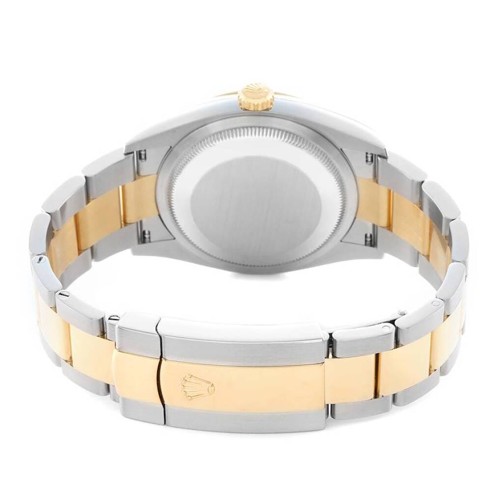 Datejust (Reference 126203). A 36mm yellow gold diamond-set stainless steel automatic wristwatch with date. 2022