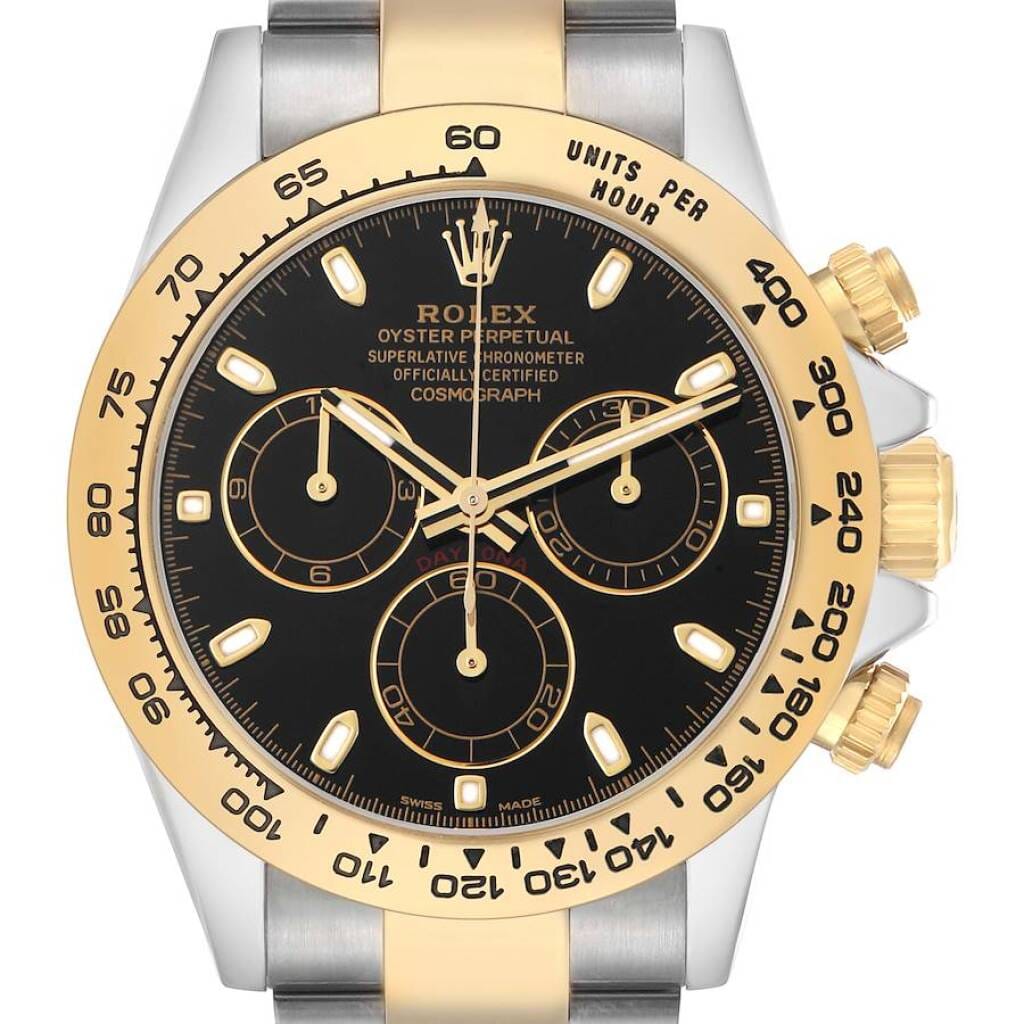 Cosmograph Daytona (Reference 116503). A 40mm yellow gold stainless steel automatic wristwatch with chronograph. 2017