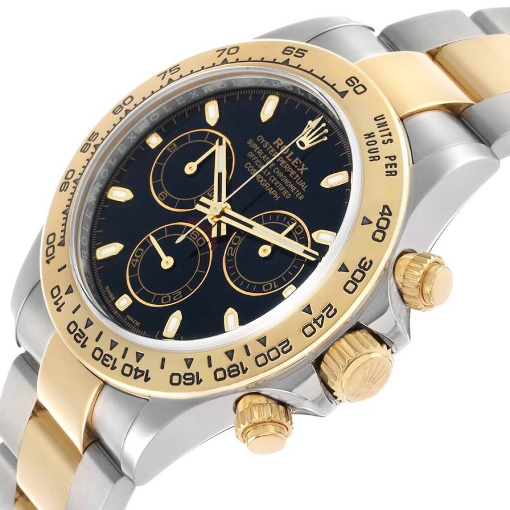 Cosmograph Daytona (Reference 116503). A 40mm yellow gold stainless steel automatic wristwatch with chronograph. 2017