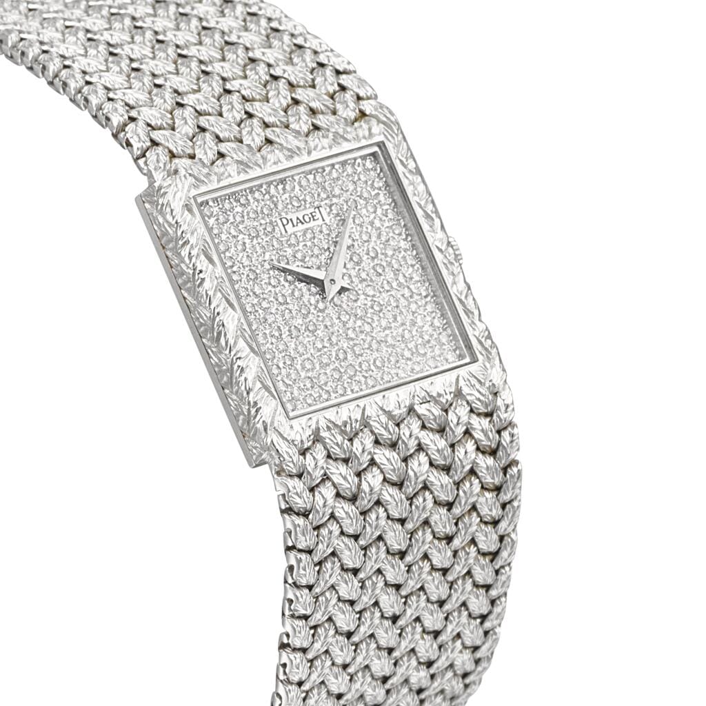 Tradition (Reference 9131D2). A white gold and diamond-set bracelet watch. Circa 1975