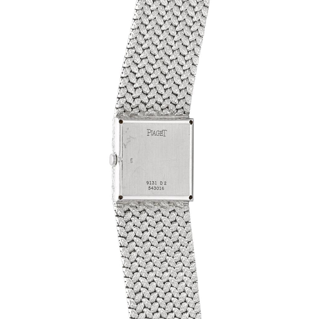 Tradition (Reference 9131D2). A white gold and diamond-set bracelet watch. Circa 1975