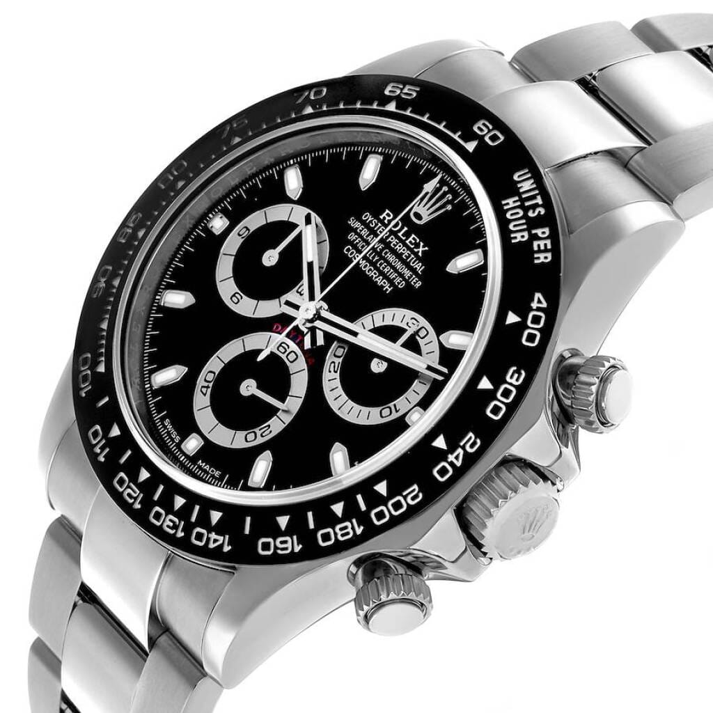 Cosmograph Daytona (Reference 116500LN). A 40mm stainless steel automatic wristwatch with chronograph. 2016