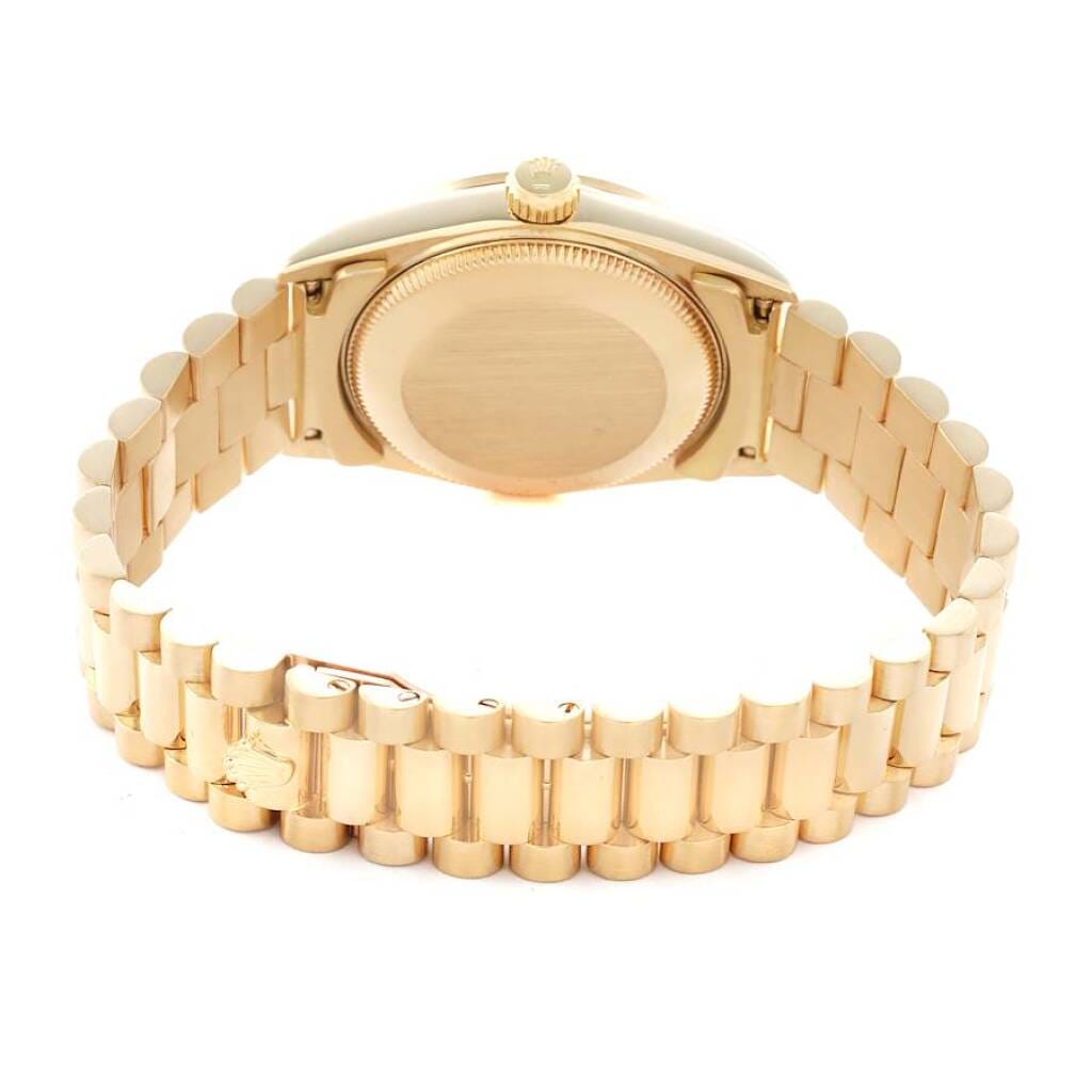 President Datejust (Reference 68278). A 31mm yellow gold diamond-set automatic wristwatch with date. 1995-1996
