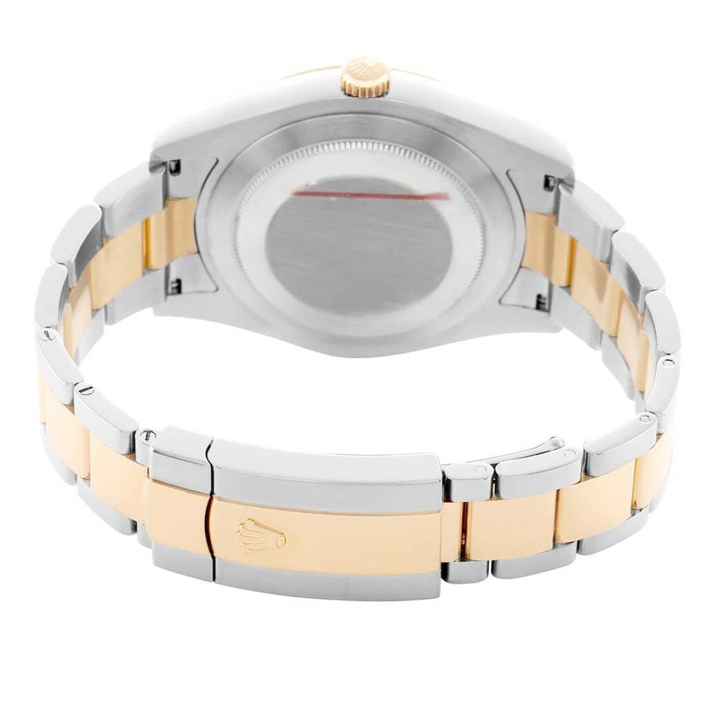 Datejust (Reference 116333). A 41mm yellow gold stainless steel diamond-set automatic wristwatch with date.