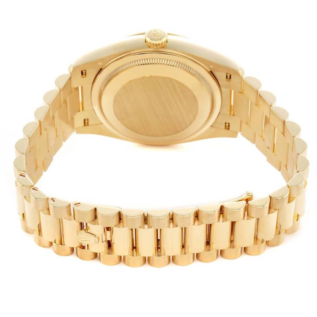President Day-Date 'Pave Rainbow' (Reference 128238). A 36mm yellow gold diamond gem-set automatic wristwatch with date and day. 2021