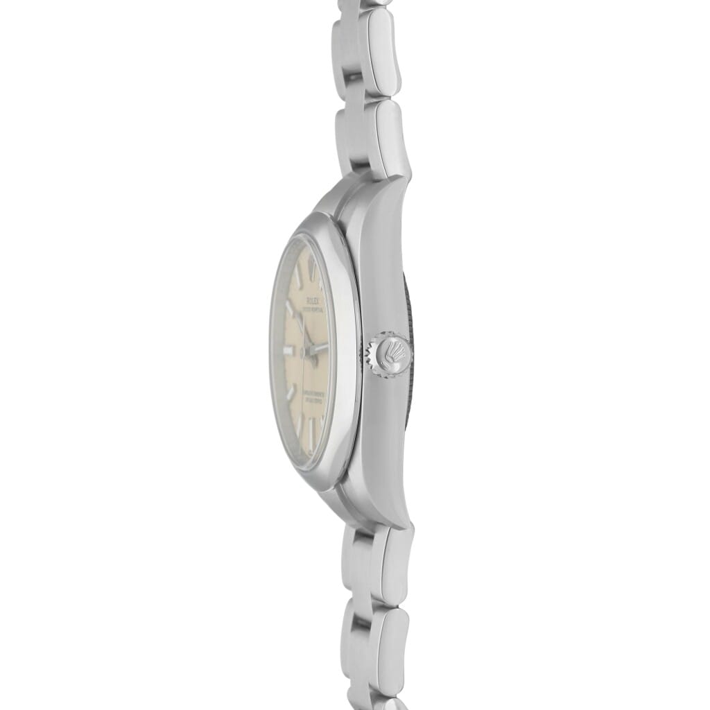 Oyster Perpetual Beige Dial (Reference 124200). A 34mm stainless steel automatic wristwatch. 2025