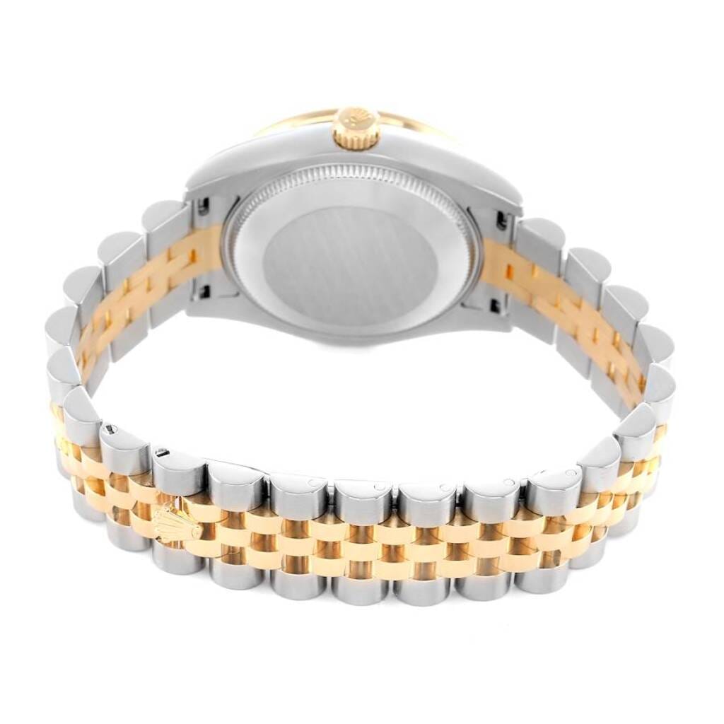 Datejust (Reference 178383). A 31mm yellow gold stainless steel diamond-set automatic wristwatch with date. 2013
