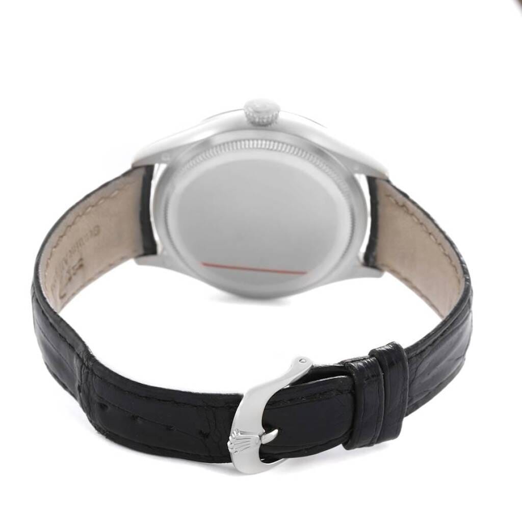 Cellini Time (Reference 50609). A 39mm white gold diamond-set automatic wristwatch. 2019