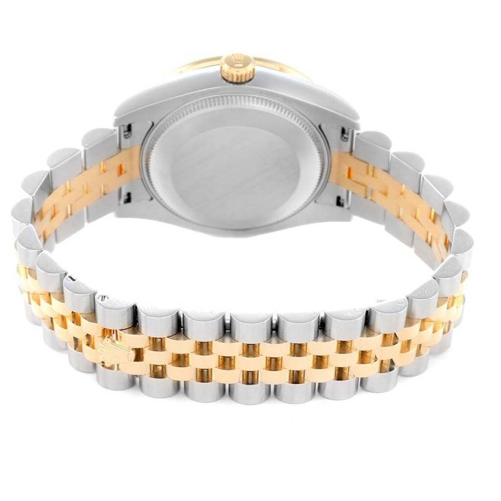 Datejust (Reference 178383). A 31mm yellow gold stainless steel diamond-set automatic wristwatch with date. 2011