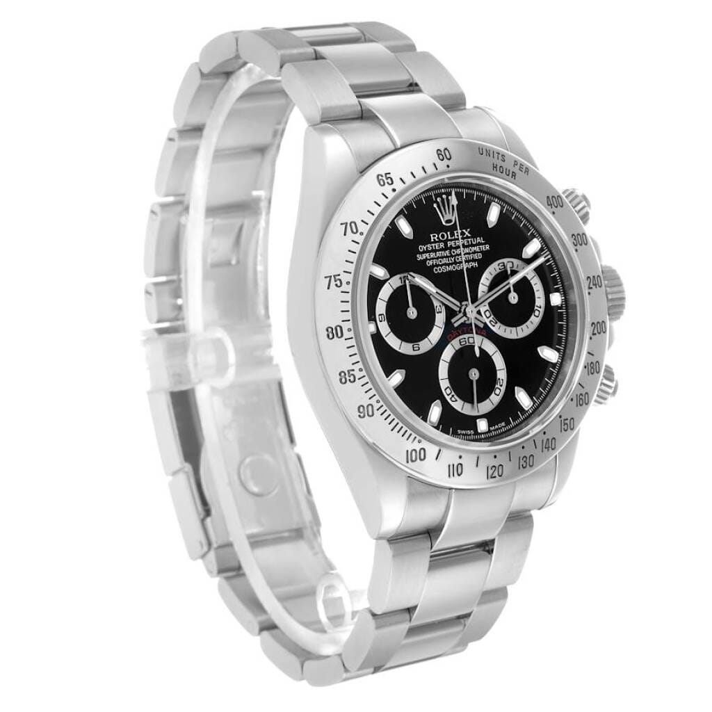 Cosmograph Daytona (Reference 116520). A 40mm stainless steel automatic wristwatch with chronograph. 2004