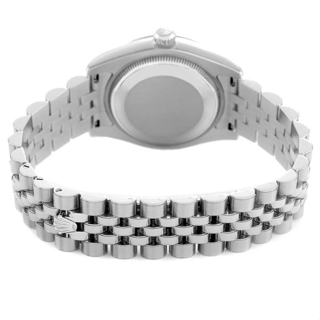 Datejust Meteorite Dial (Reference 178344). A 31mm white gold stainless steel diamond-set automatic wristwatch with date. 2013