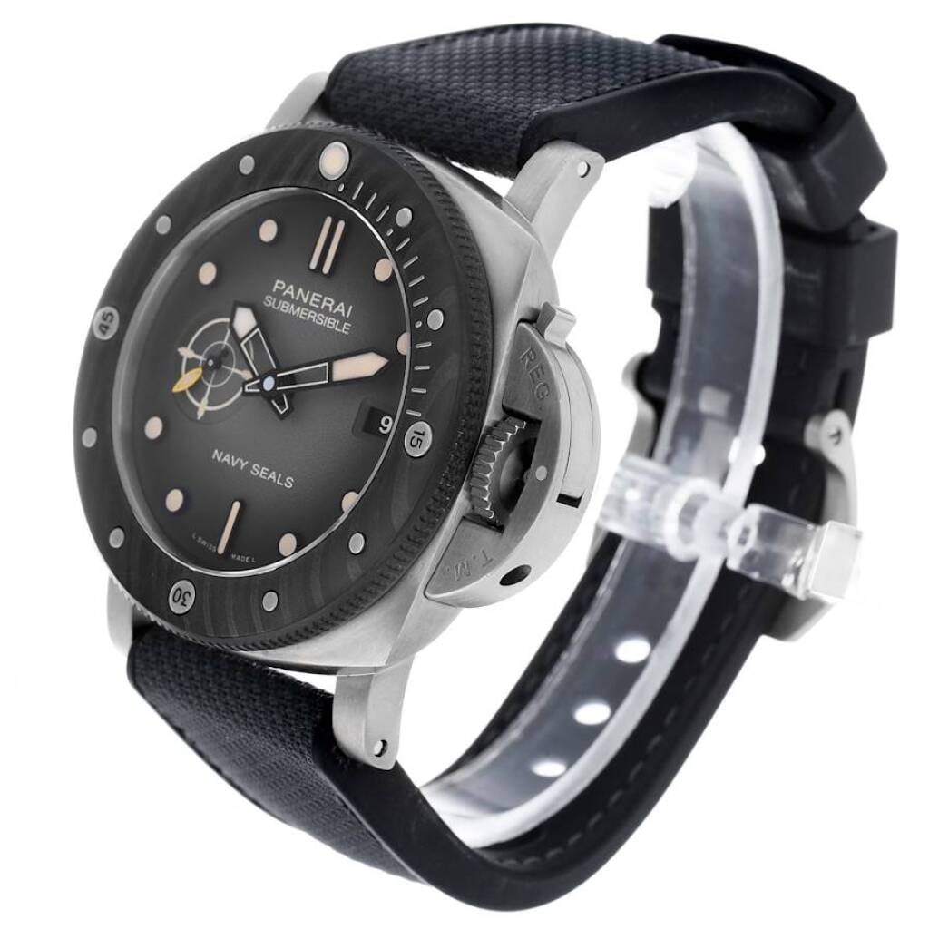 Submersible Navy SEALs (Reference PAM01669). A 47mm titanium automatic wristwatch with date. 2025