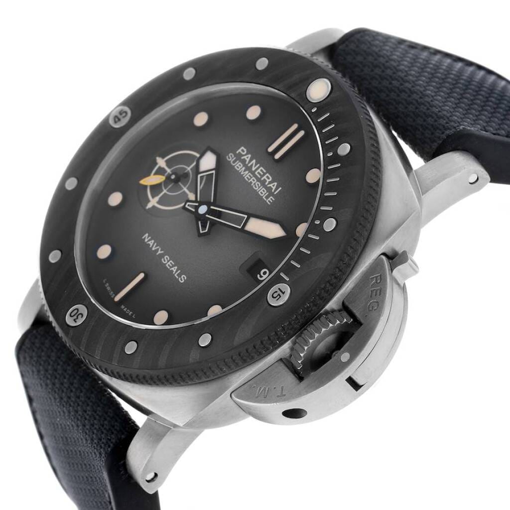 Submersible Navy SEALs (Reference PAM01669). A 47mm titanium automatic wristwatch with date. 2025