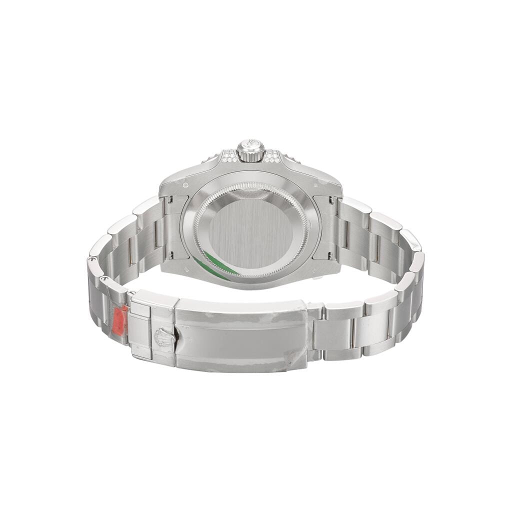 Submariner (Reference 116659SABR). A 40mm white gold diamond sapphire-set automatic wristwatch with date. 2019