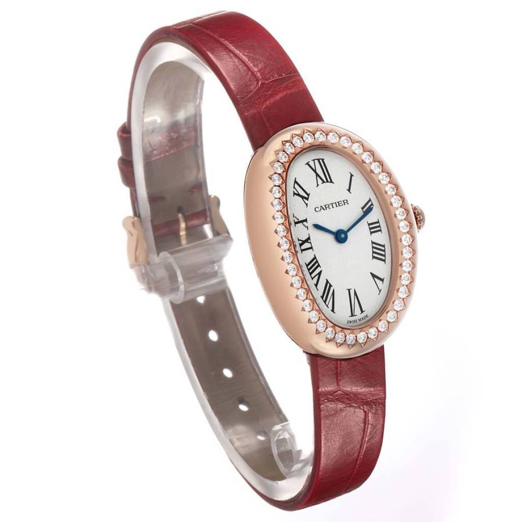 Baignoire de Cartier Small (Reference WJBA0031). A 31.4mm rose gold diamond-set quartz wristwatch. 2024