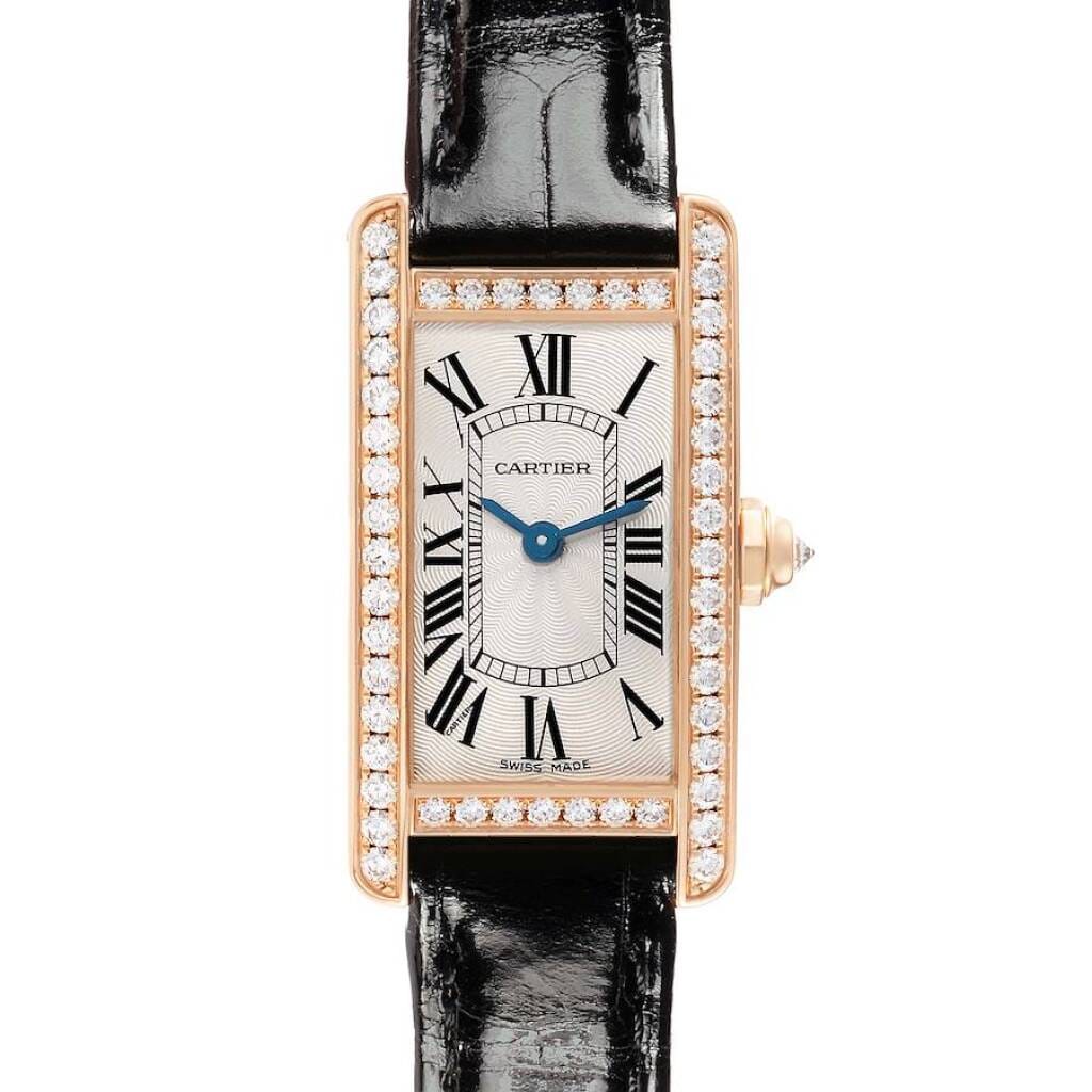 Tank Americaine (Reference WJTA0002). A 28mm rose gold diamond-set quartz wristwatch. 2014