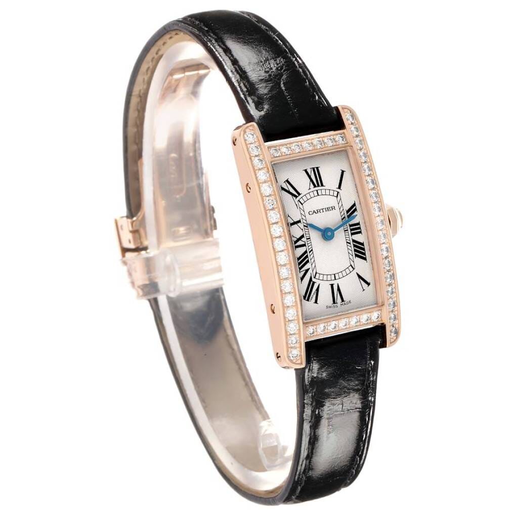 Tank Americaine (Reference WJTA0002). A 28mm rose gold diamond-set quartz wristwatch. 2014