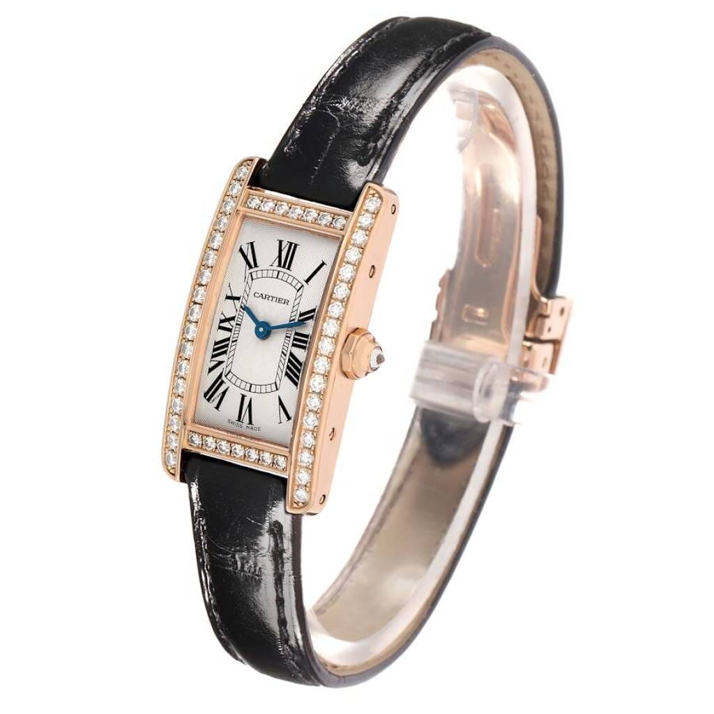 Tank Americaine (Reference WJTA0002). A 28mm rose gold diamond-set quartz wristwatch. 2014