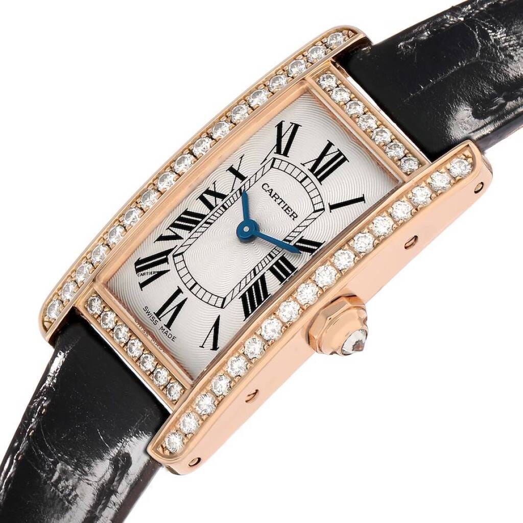 Tank Americaine (Reference WJTA0002). A 28mm rose gold diamond-set quartz wristwatch. 2014