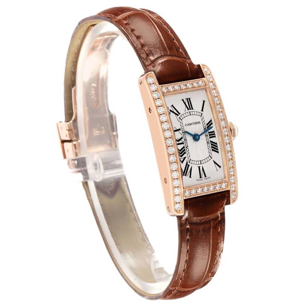 Tank Americaine (Reference WJTA0002). A 28mm rose gold diamond-set quartz wristwatch. 2015