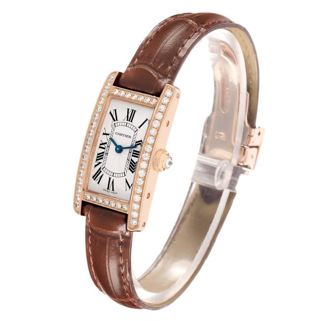Tank Americaine (Reference WJTA0002). A 28mm rose gold diamond-set quartz wristwatch. 2015