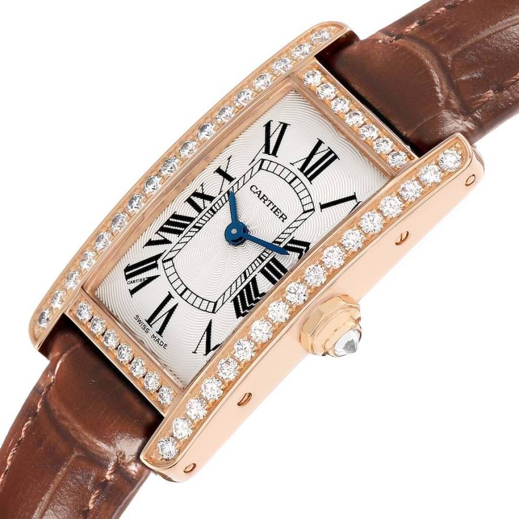 Tank Americaine (Reference WJTA0002). A 28mm rose gold diamond-set quartz wristwatch. 2015