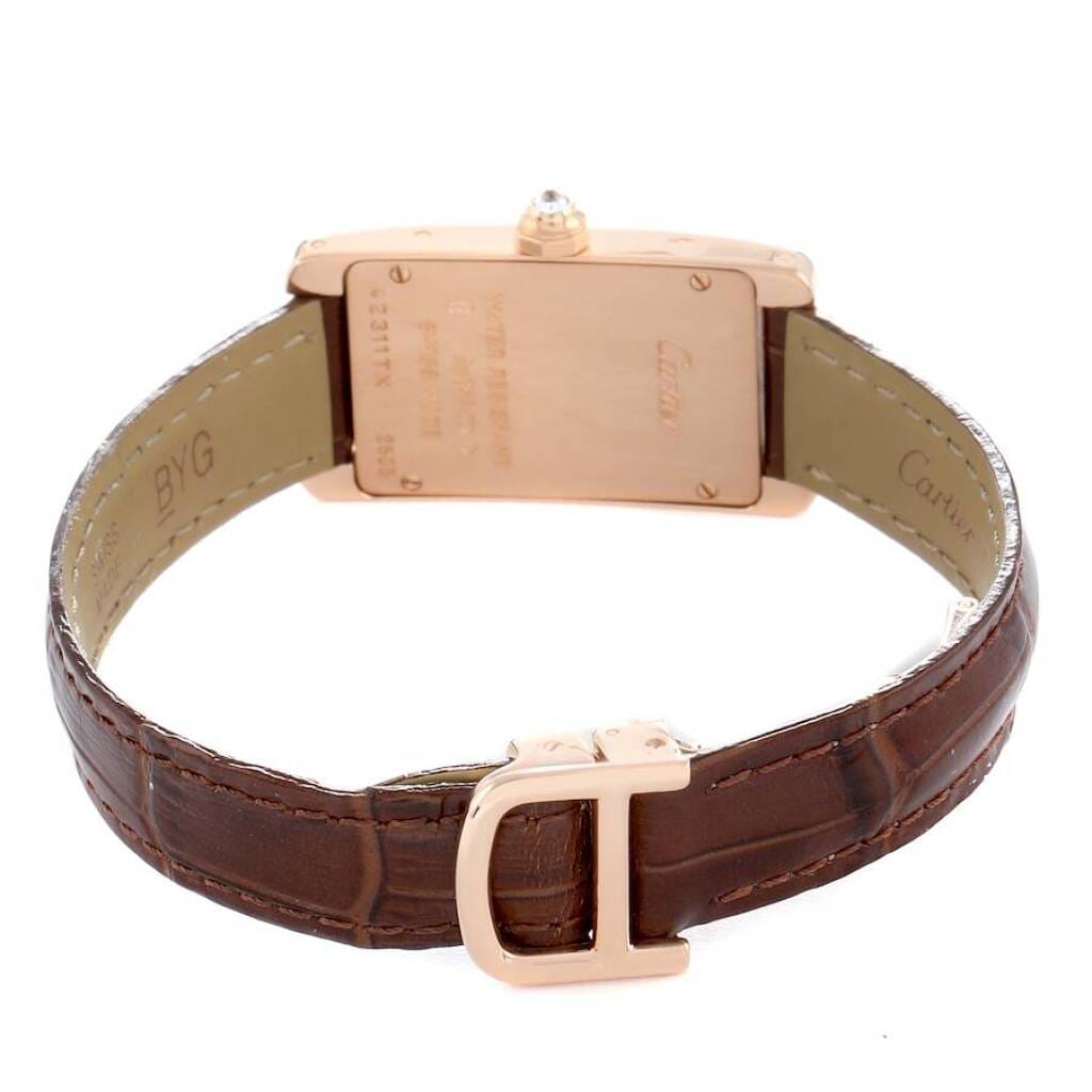 Tank Americaine (Reference WJTA0002). A 28mm rose gold diamond-set quartz wristwatch. 2015