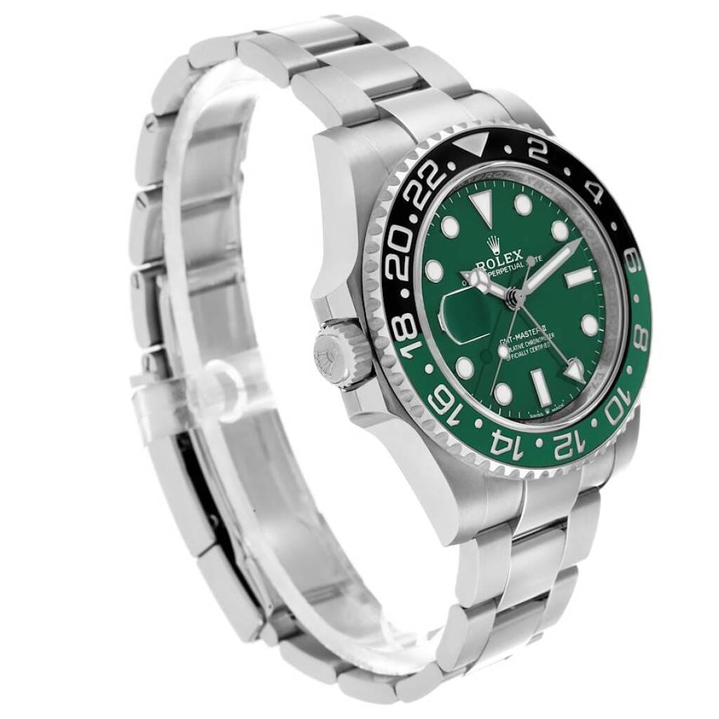 GMT-Master II 'Sprite' (Reference 126729VTNR). A 40mm unworn white gold automatic wristwatch with date and dual time. 2025
