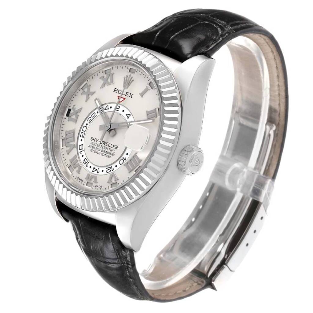 Sky-Dweller (Reference 326139). A 42mm white gold automatic wristwatch date and dual time.