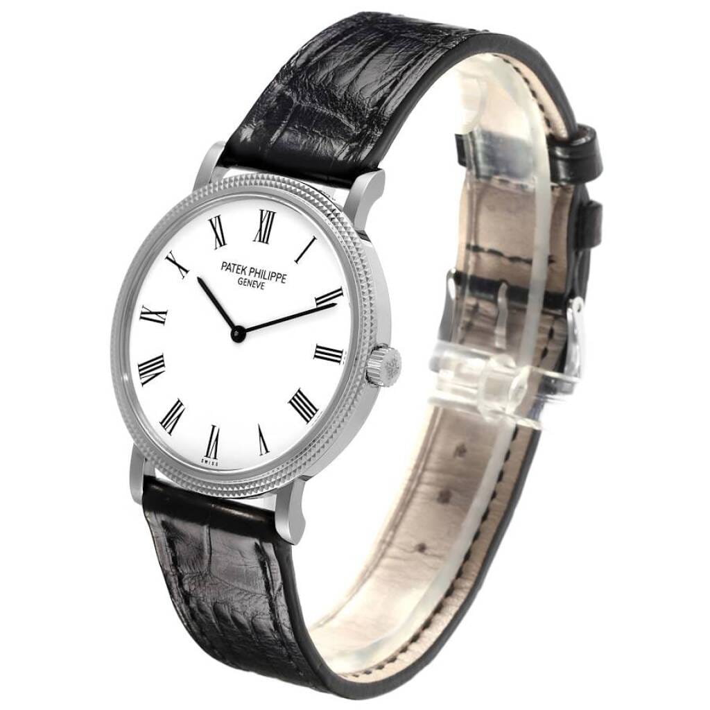 Calatrava (Reference 5120G-001). A 35mm white gold automatic wristwatch. 2012