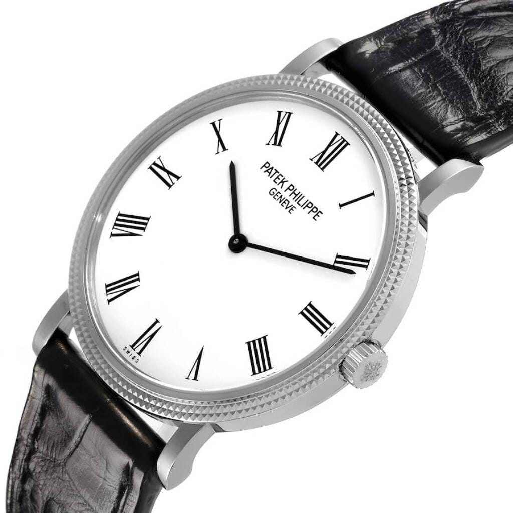 Calatrava (Reference 5120G-001). A 35mm white gold automatic wristwatch. 2012
