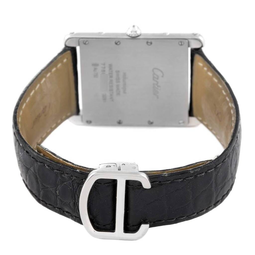 Tank Louis (Reference WT200006). A 40.4mm white gold diamond set manual wind wristwatch.