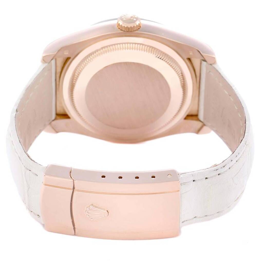Datejust (Reference 116185). A 36mm rose gold diamond set automatic wristwatch with date. 2014