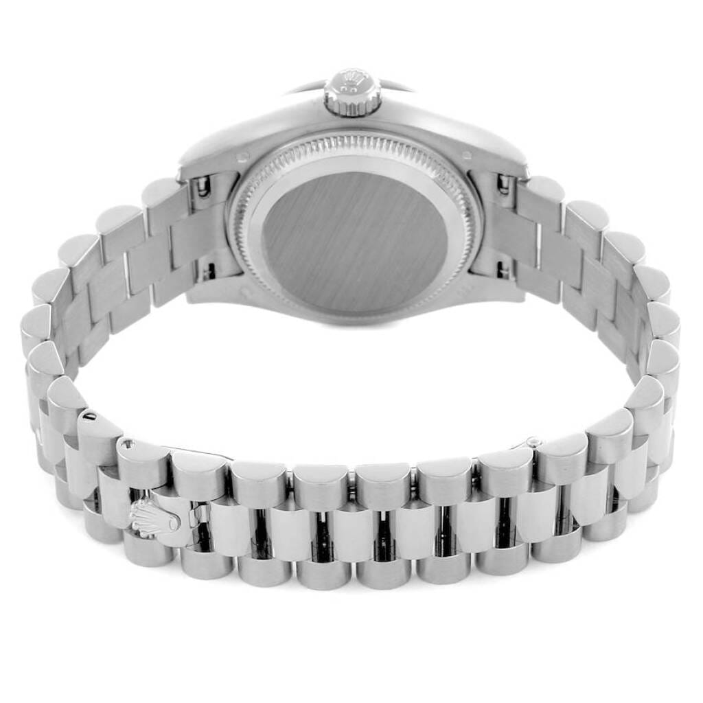 President Datejust (Reference 179159). A 26mm white gold diamond set automatic wristwatch with date and day. 2013