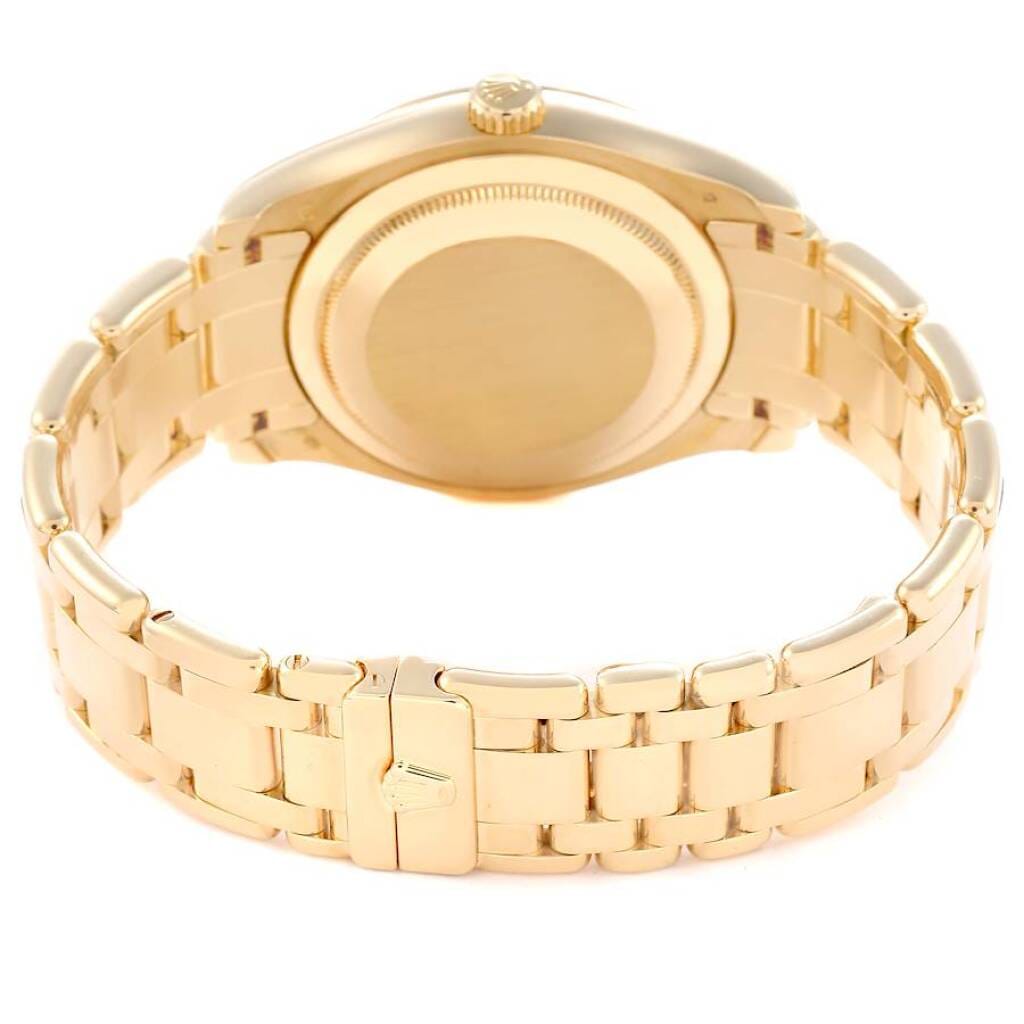 Pearlmaster Masterpiece Day-Date (Reference 18948). A 39mm yellow gold diamond set automatic wristwatch with date and day. 2007-2008