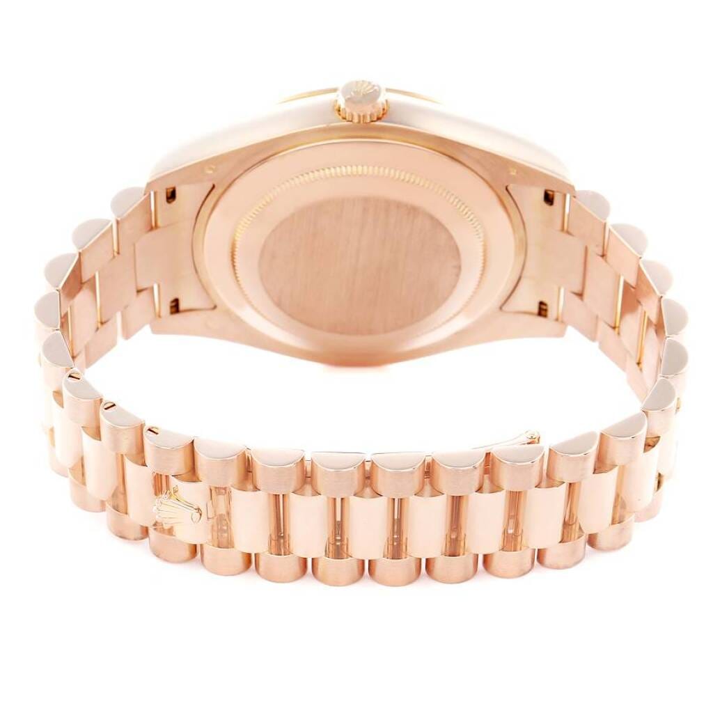 President Day-Date (Reference 218235). A 41mm rose gold diamond set automatic wristwatch with date and day. 2012