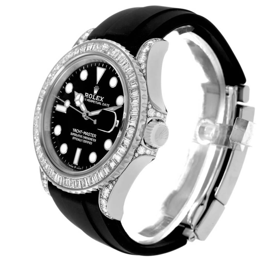Yacht-Master (Reference 226679TBR). A 42mm white gold diamond set automatic wristwatch with date. 2021