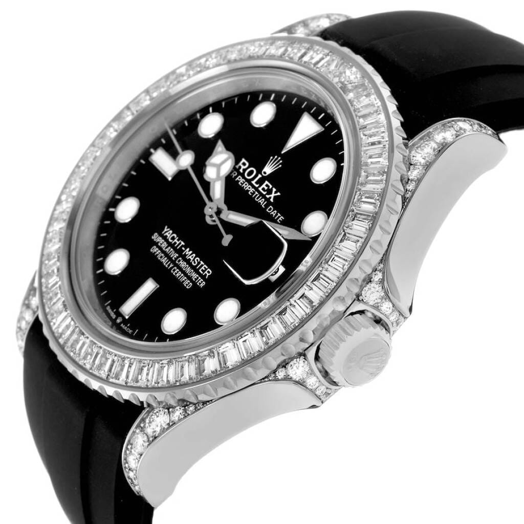 Yacht-Master (Reference 226679TBR). A 42mm white gold diamond set automatic wristwatch with date. 2021