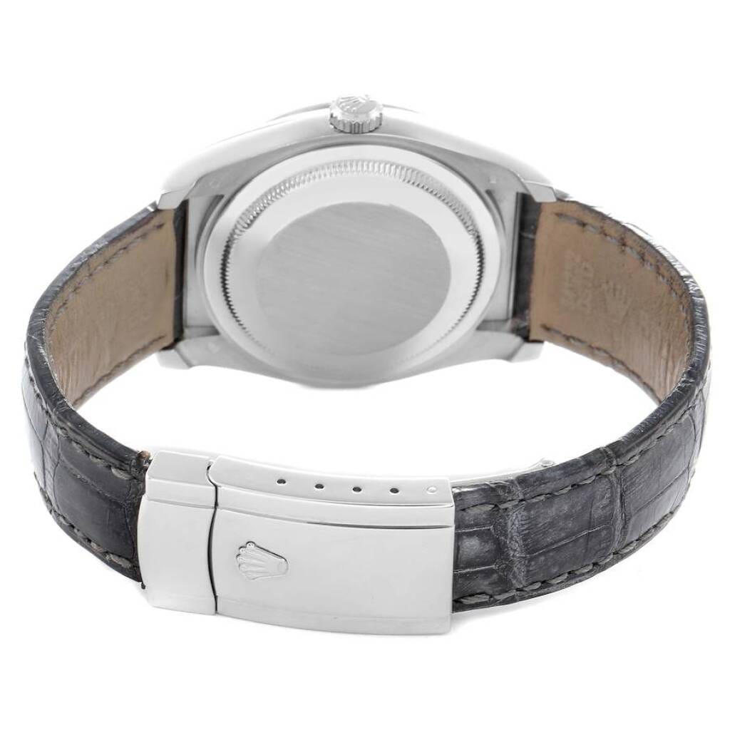 Datejust (Reference 116189). A 36mm white gold diamond set automatic wristwatch with date. 2005-2006