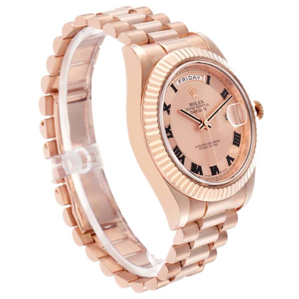 President Day-Date II Concentric Dial (Reference 218235). A 41mm rose gold automatic wristwatch with date and day. 2014