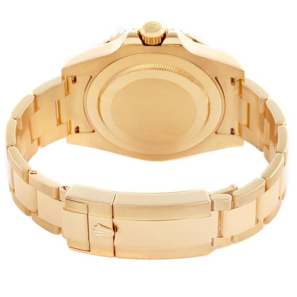 GMT-Master II (Reference 116748SANR). A 40mm yellow gold diamond sapphire-set automatic wristwatch with date. 2006-2007
