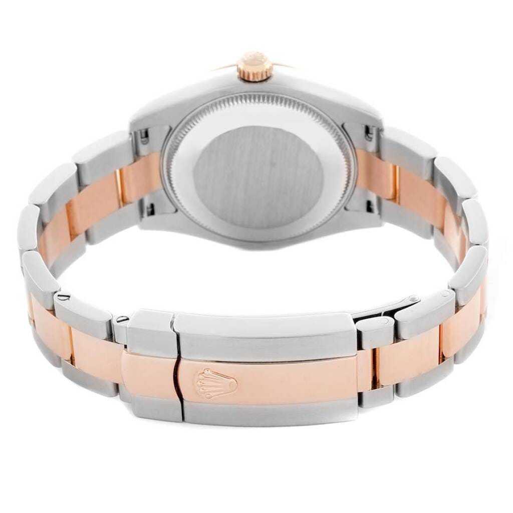 Datejust (Reference 178271). A 31mm rose gold stainless steel diamond-set automatic wristwatch with date. 2008