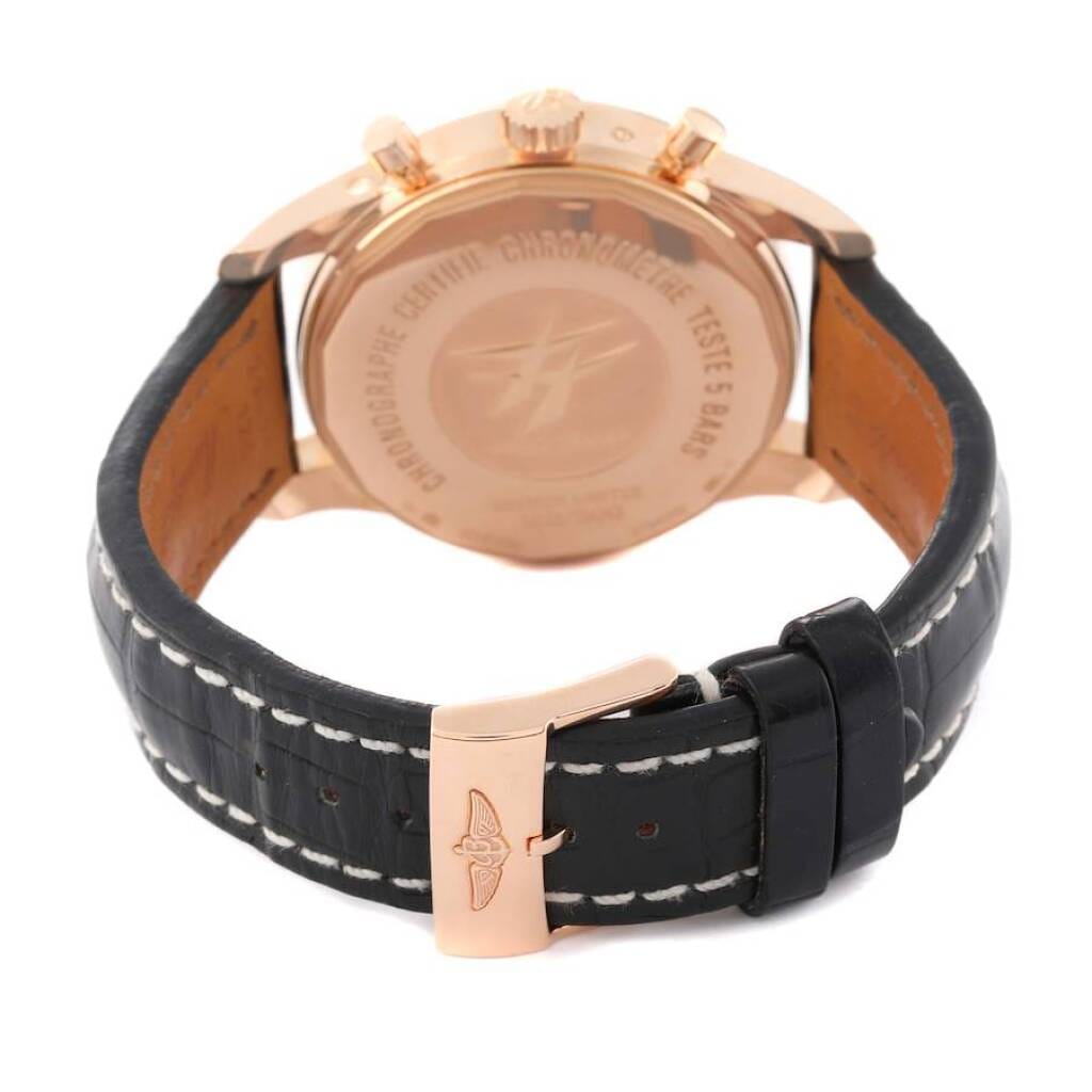 Transocean Limited Edition (Reference R19310). A 43mm rose gold automatic wristwatch with date, day, month, chronograph, and moon phase.