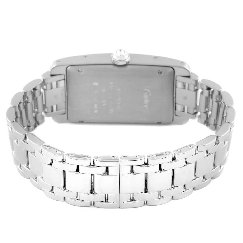 Tank Americaine (Reference WB7045L1). A 41.6mm white gold diamond-set automatic wristwatch with date.