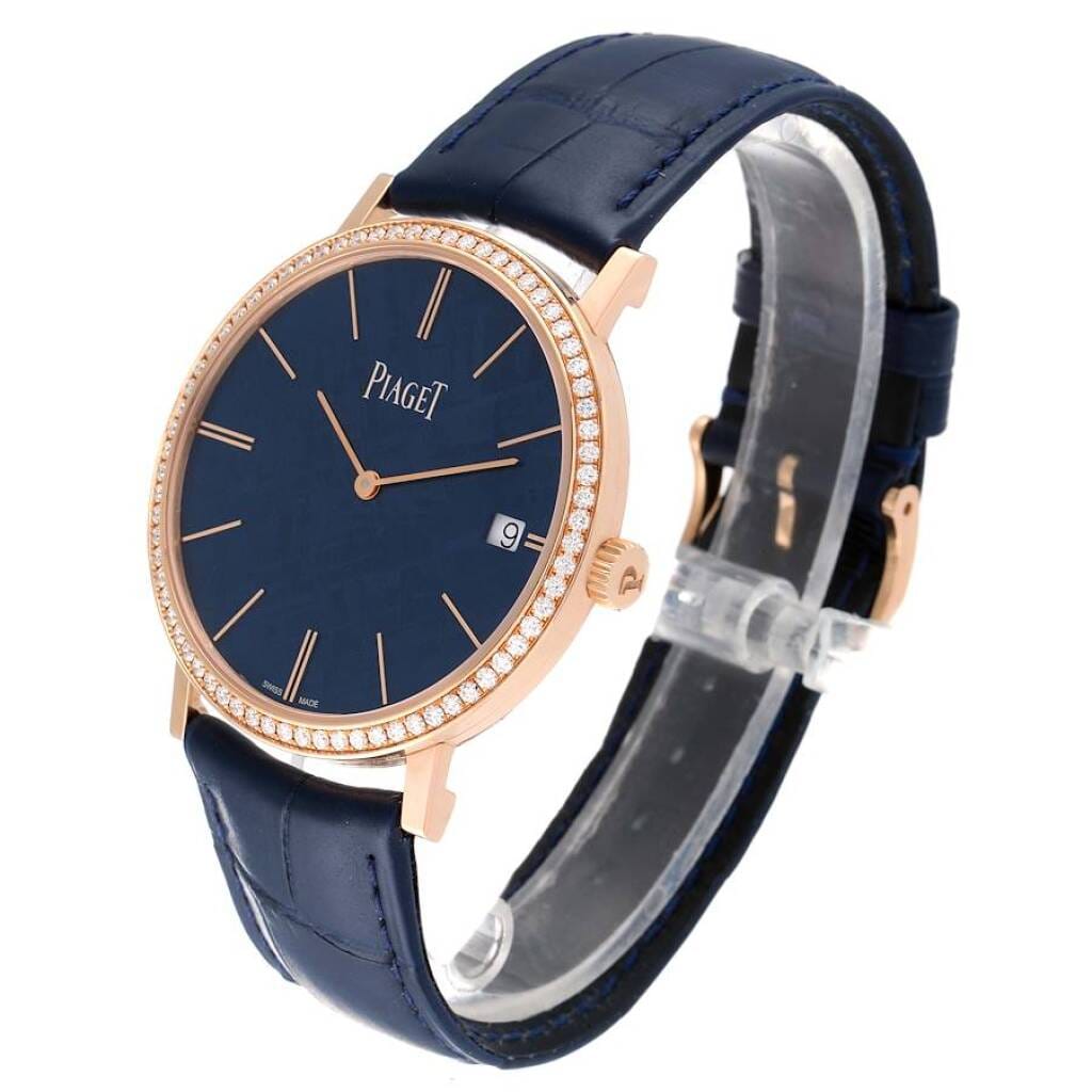 Altiplano Rose Gold Ultra-Thin Meteorite Limited Edition (Reference G0A44052). A 40mm rose gold diamond-set automatic wristwatch with date.
