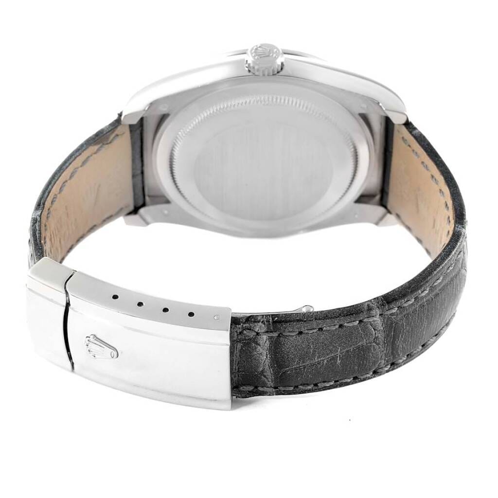 Datejust (Reference 116189). A 36mm white gold diamond-set automatic wristwatch with date. 2008-2009