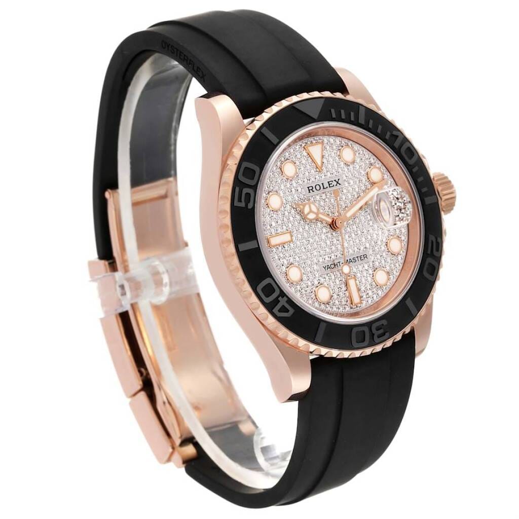 Yacht-Master (Reference 116655). A 40mm rose gold diamond-set automatic wristwatch with date. 2018.