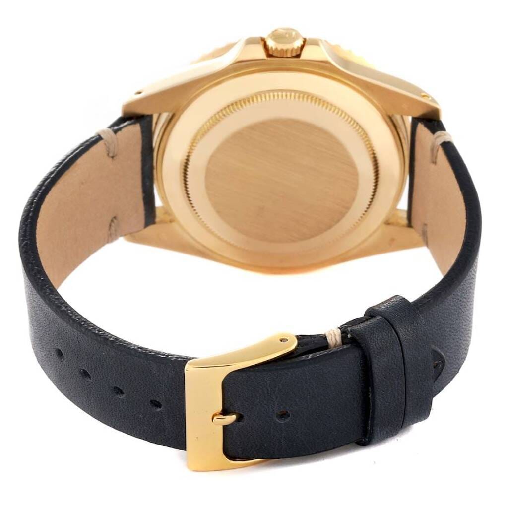 GMT-Master II (Reference 16718). A 40mm yellow gold automatic wristwatch with date. 1991