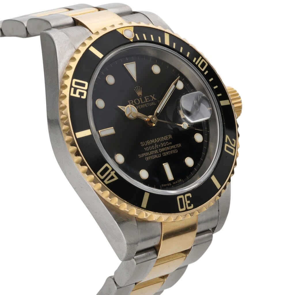 Submariner (Reference 116613). A 40mm yellow gold stainless steel automatic wristwatch with date. 2007