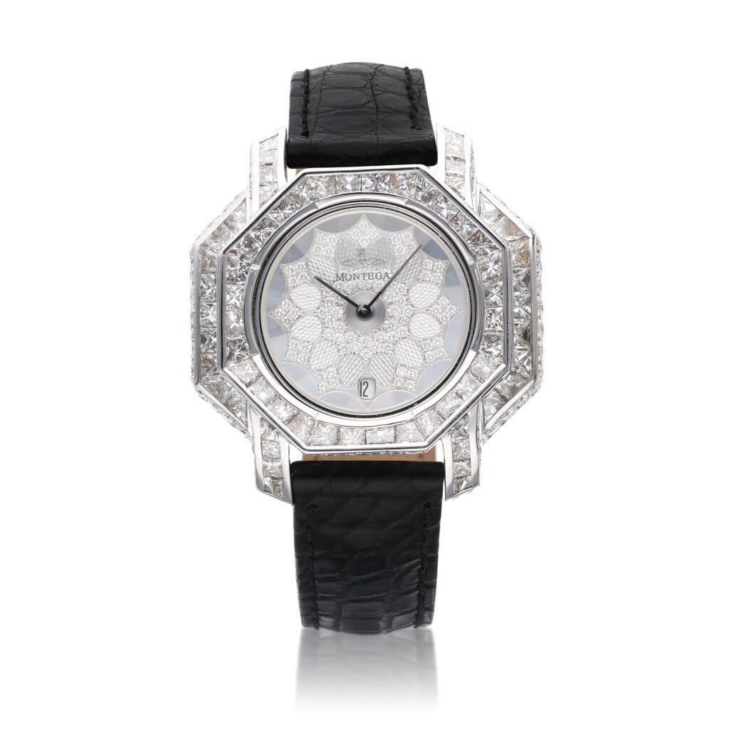 White Gold and Diamond Quartz Wristwatch